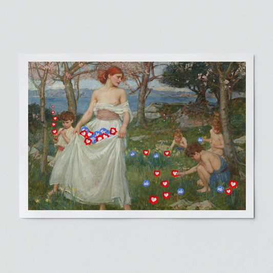 "Collecting Likes" fine art print