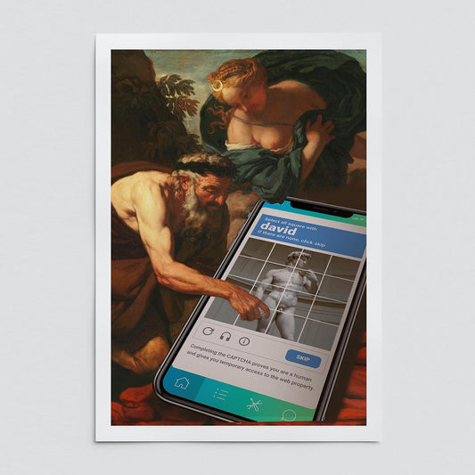 "David Captcha" fine art print