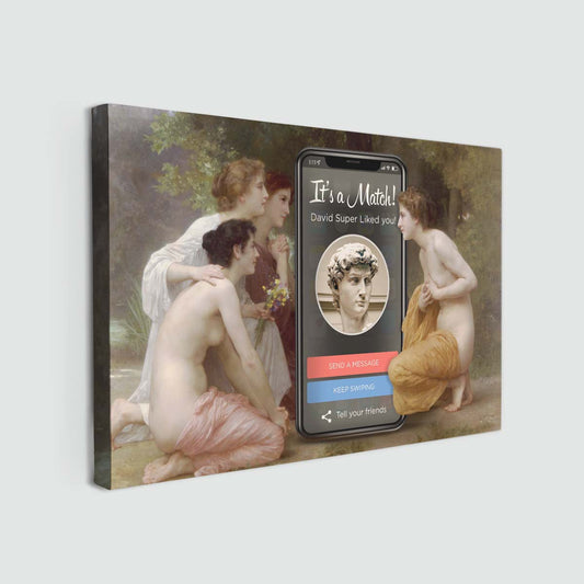 "David Match" canvas print