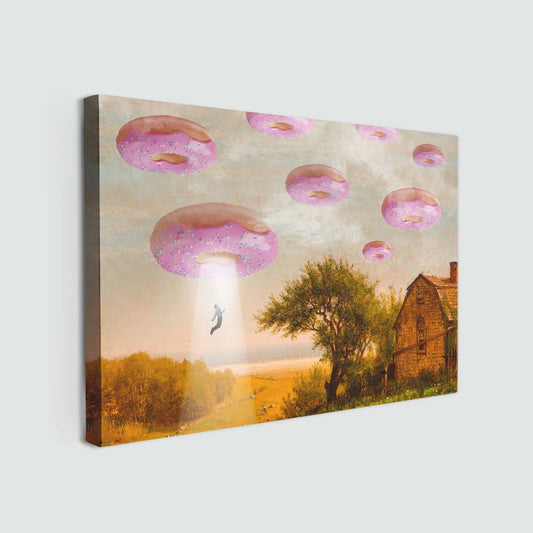 "Donut Invasion" canvas print
