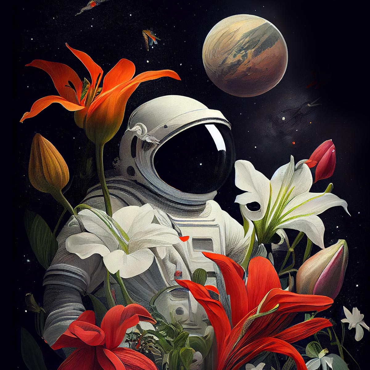 "Faraway Botanic Space #1" canvas print