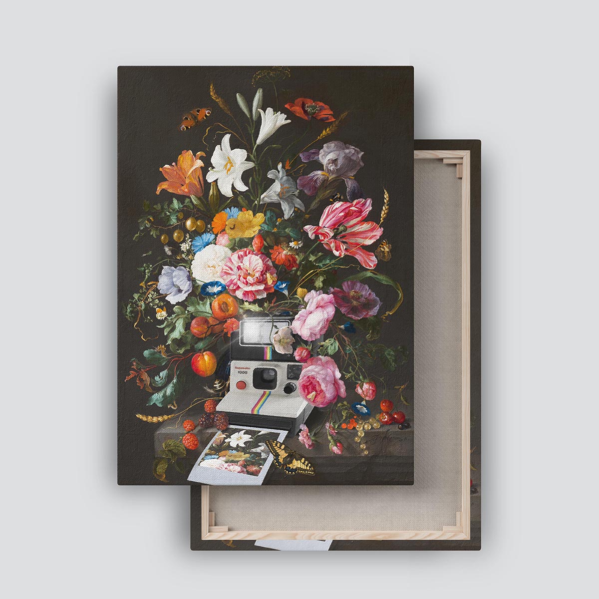 "Floral Instant Photo" canvas print