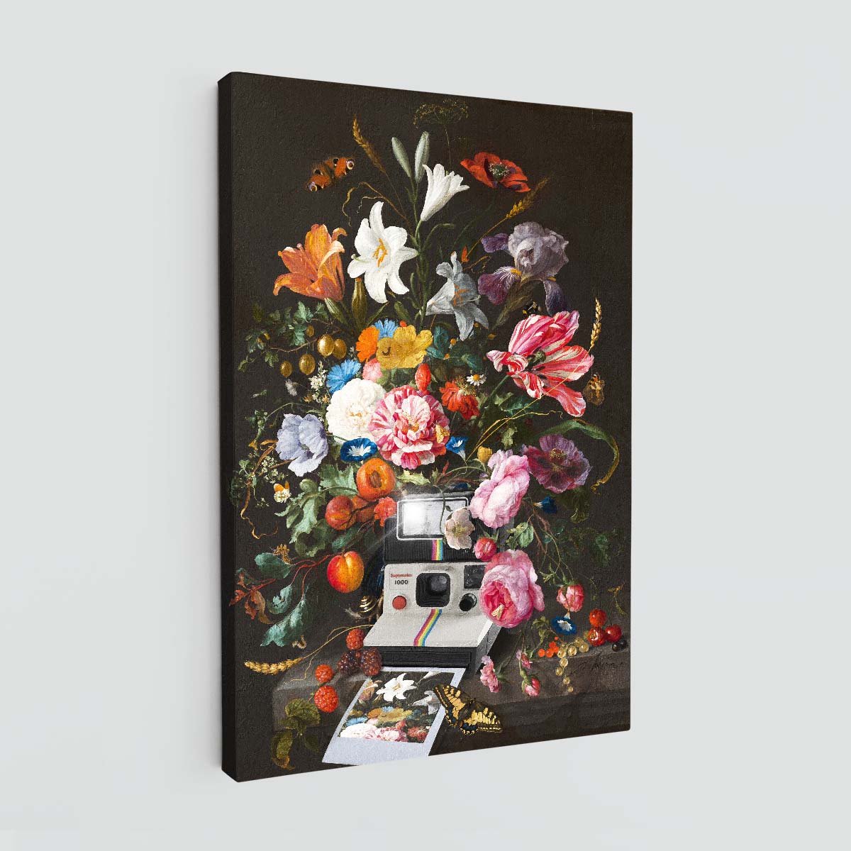 "Floral Instant Photo" canvas print