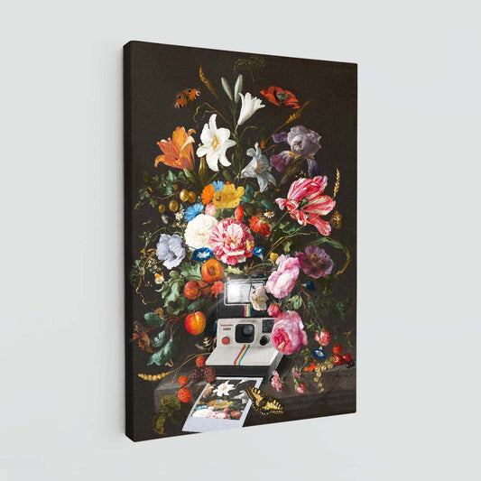 "Floral Instant Photo" canvas print