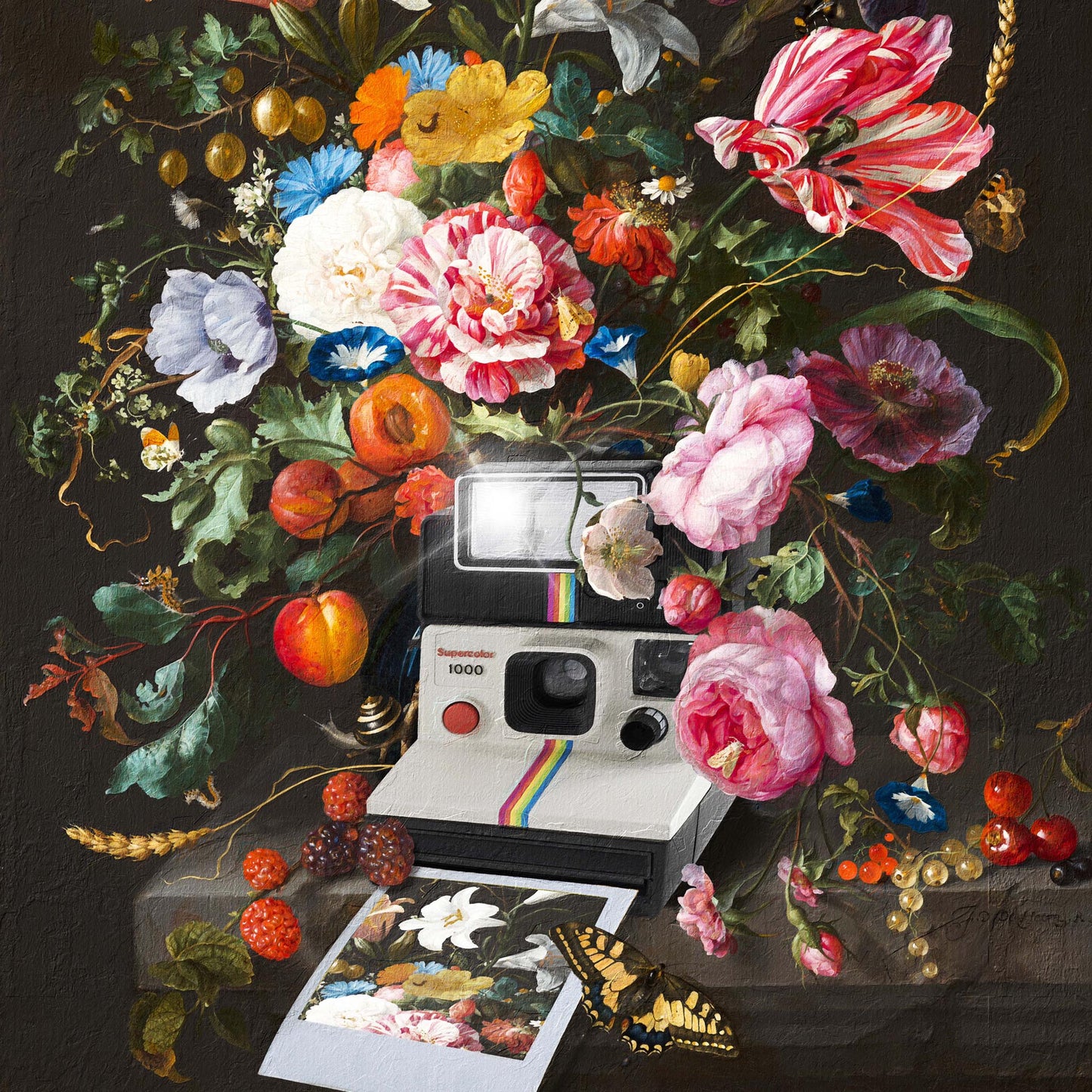 "Floral Instant Photo" fine art print