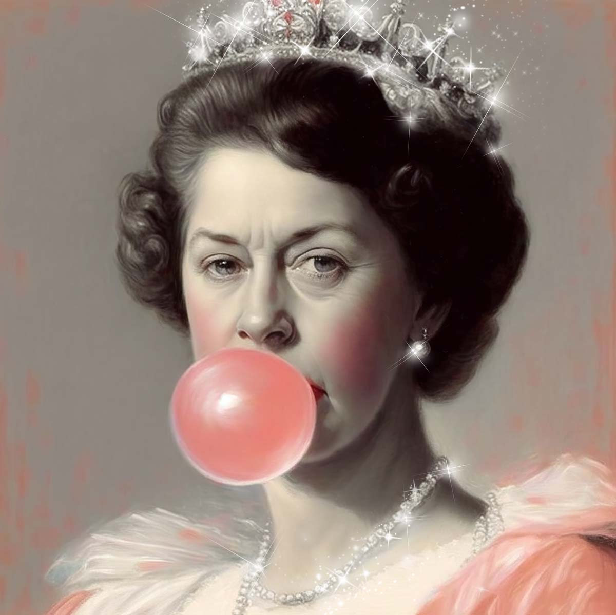 "Royal bubble" LE 3/10 canvas art print