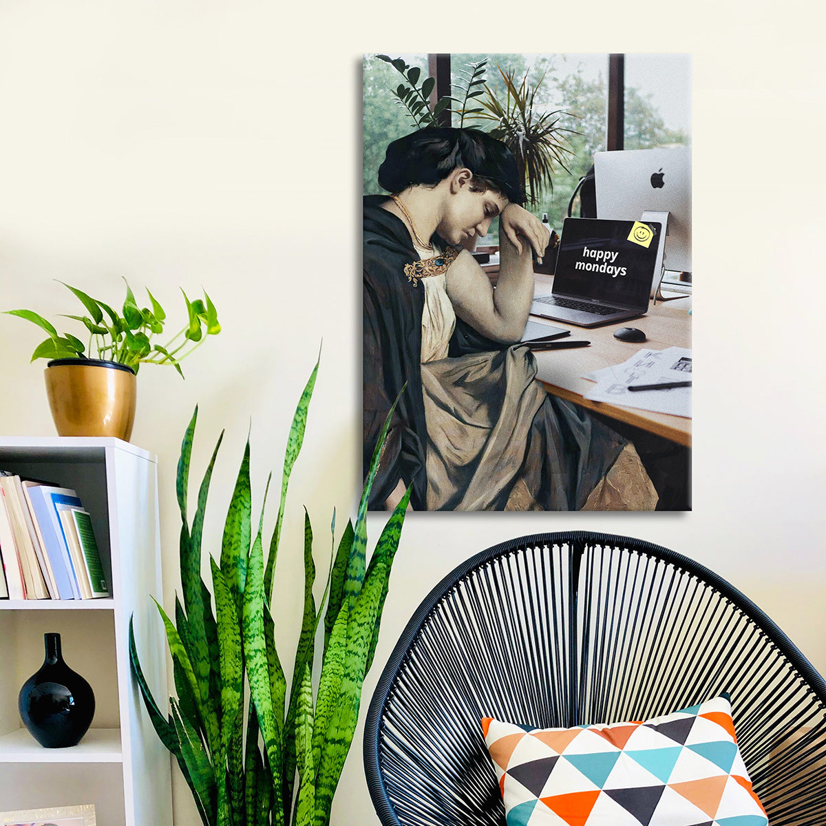 "Happy Mondays" canvas print