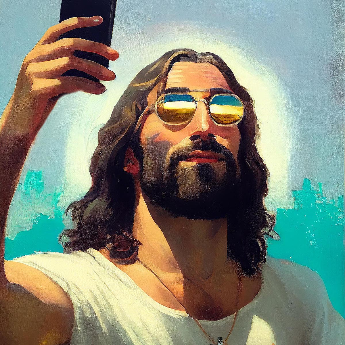 "I Am Jesus" canvas print