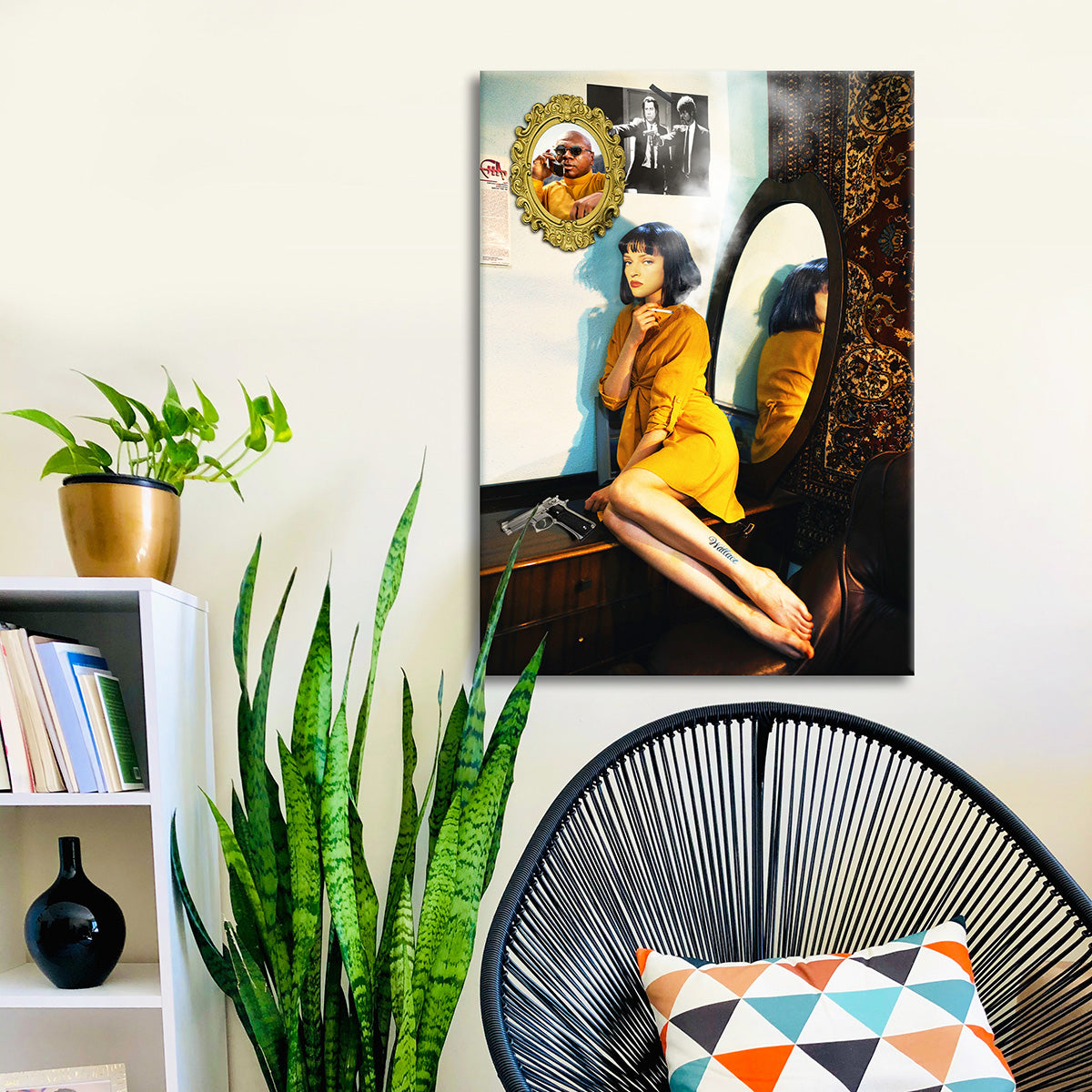 "Mia On Bedrom" canvas print