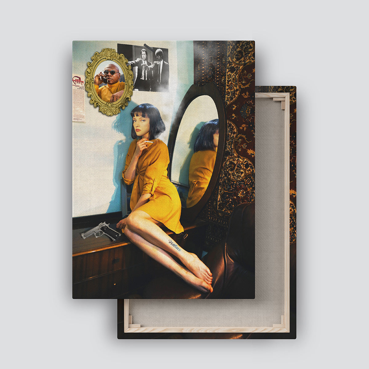 "Mia On Bedrom" canvas print