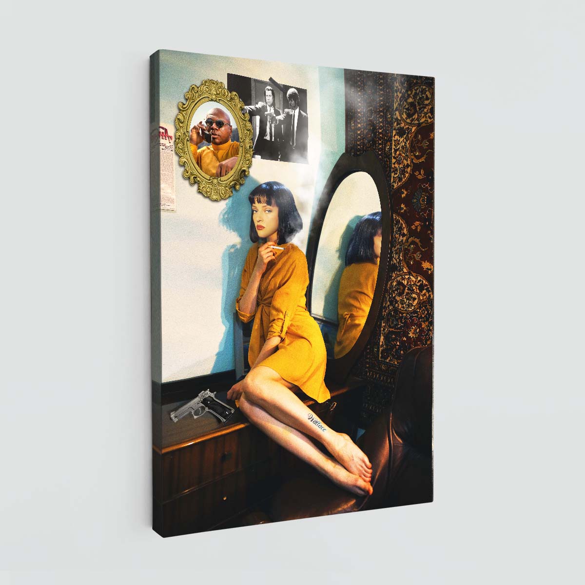 "Mia On Bedrom" canvas print