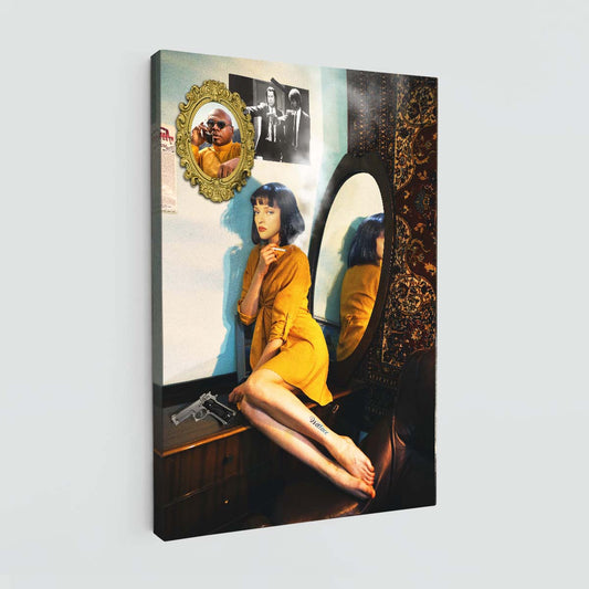 "Mia On Bedrom" canvas print