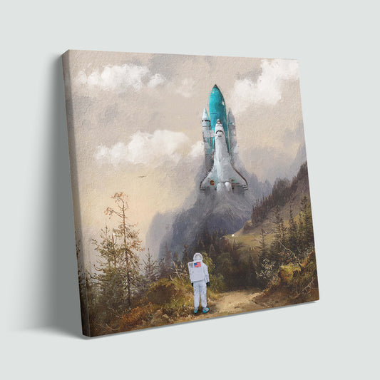"Missed The Shuttle" canvas print