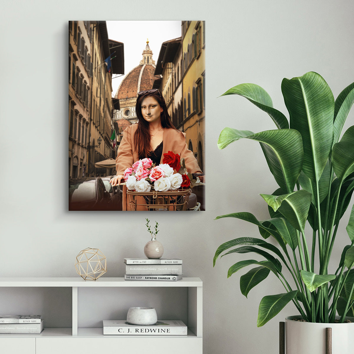 "Mona in Florence" canvas print