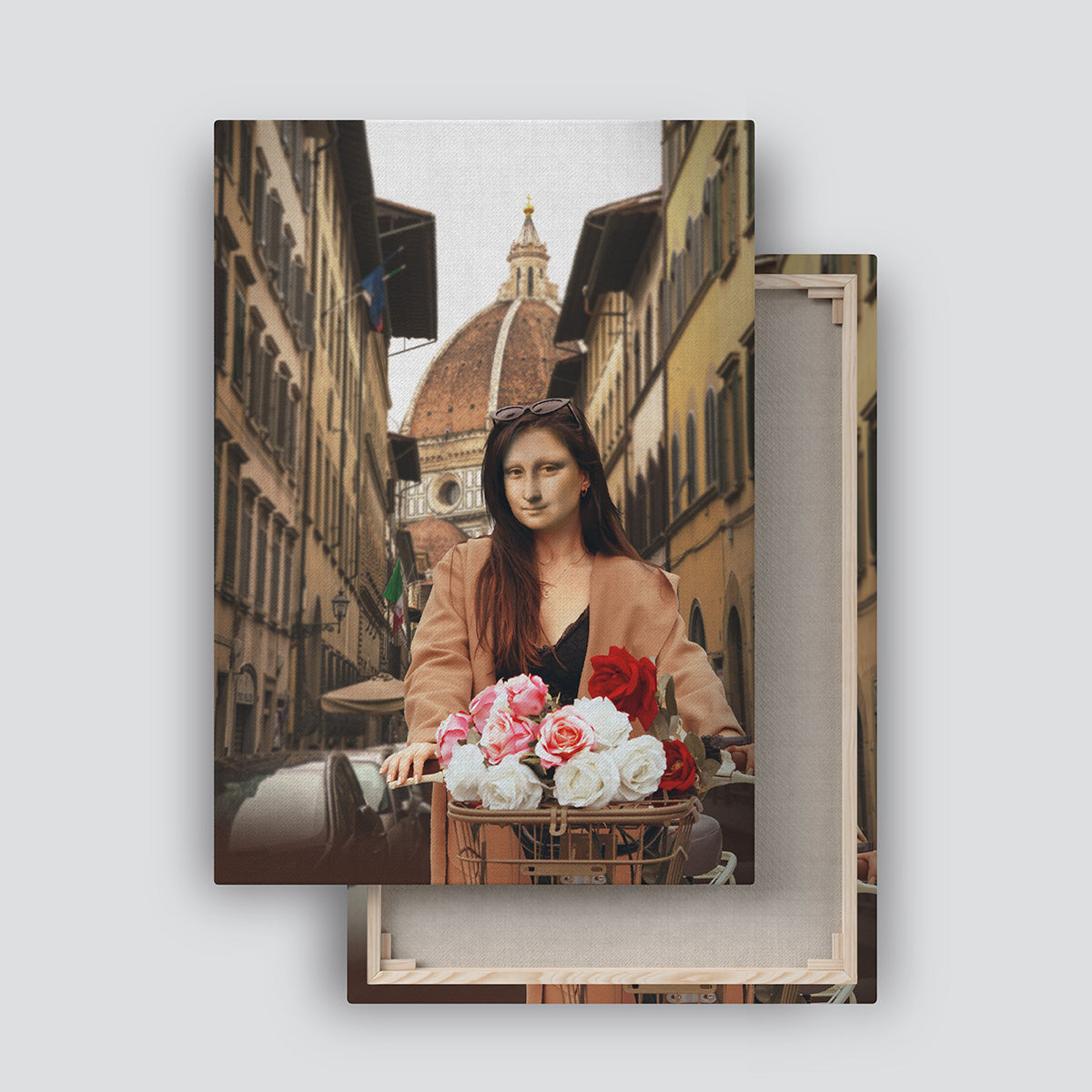 "Mona in Florence" canvas print