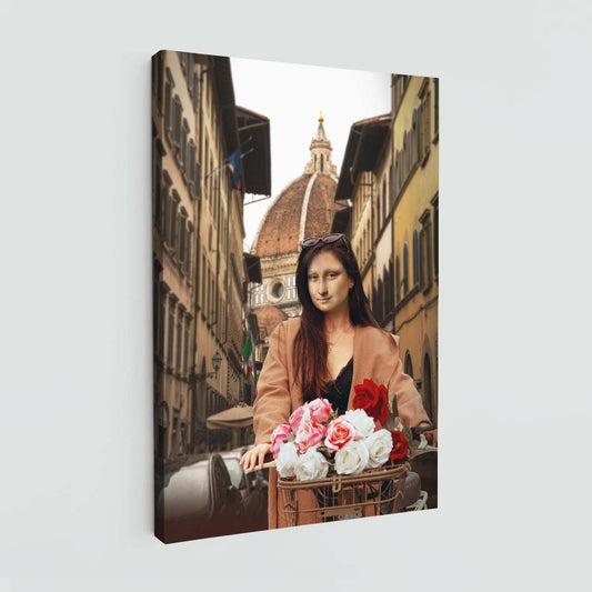 "Mona in Florence" canvas print