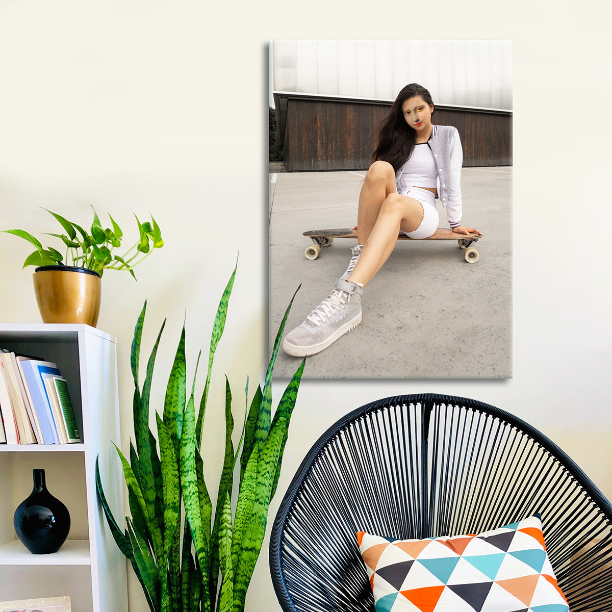 "Mona Skater" canvas print