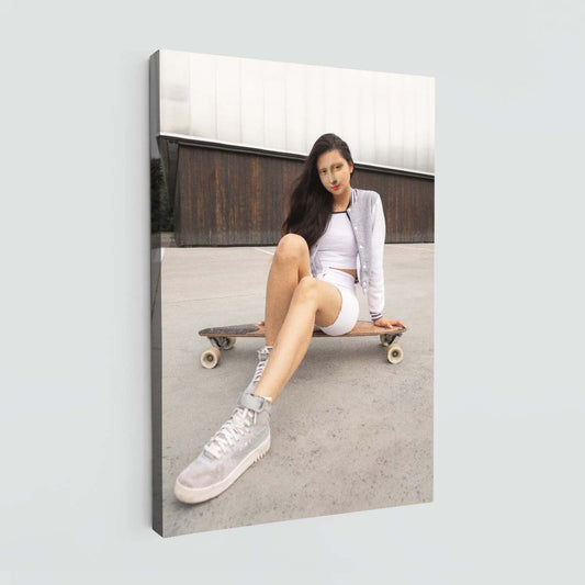 "Mona Skater" canvas print