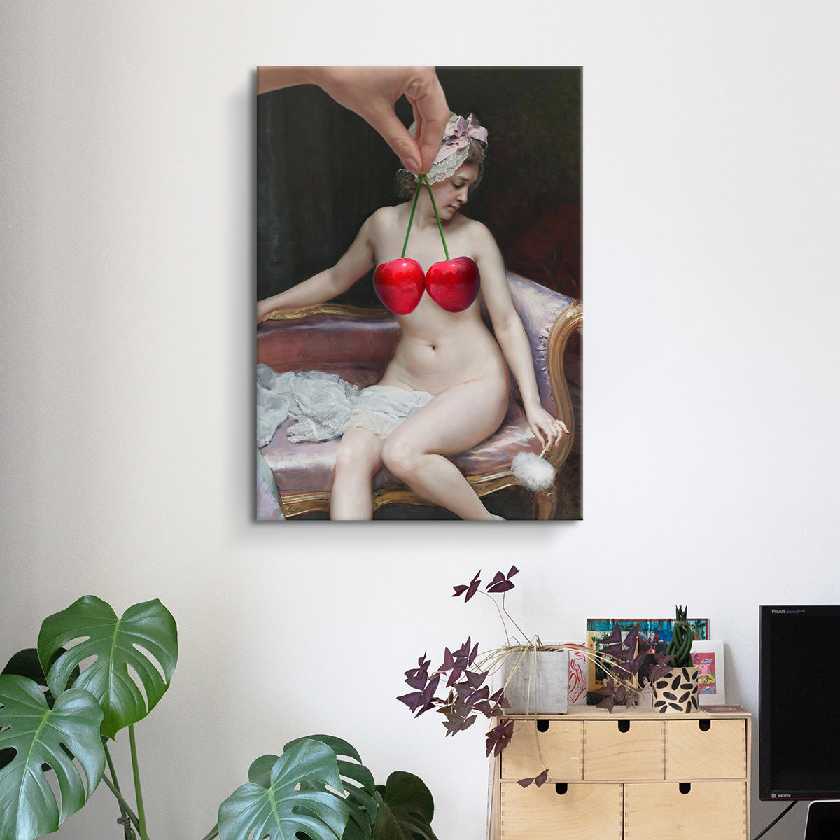 "My Little Cherries #1" canvas print