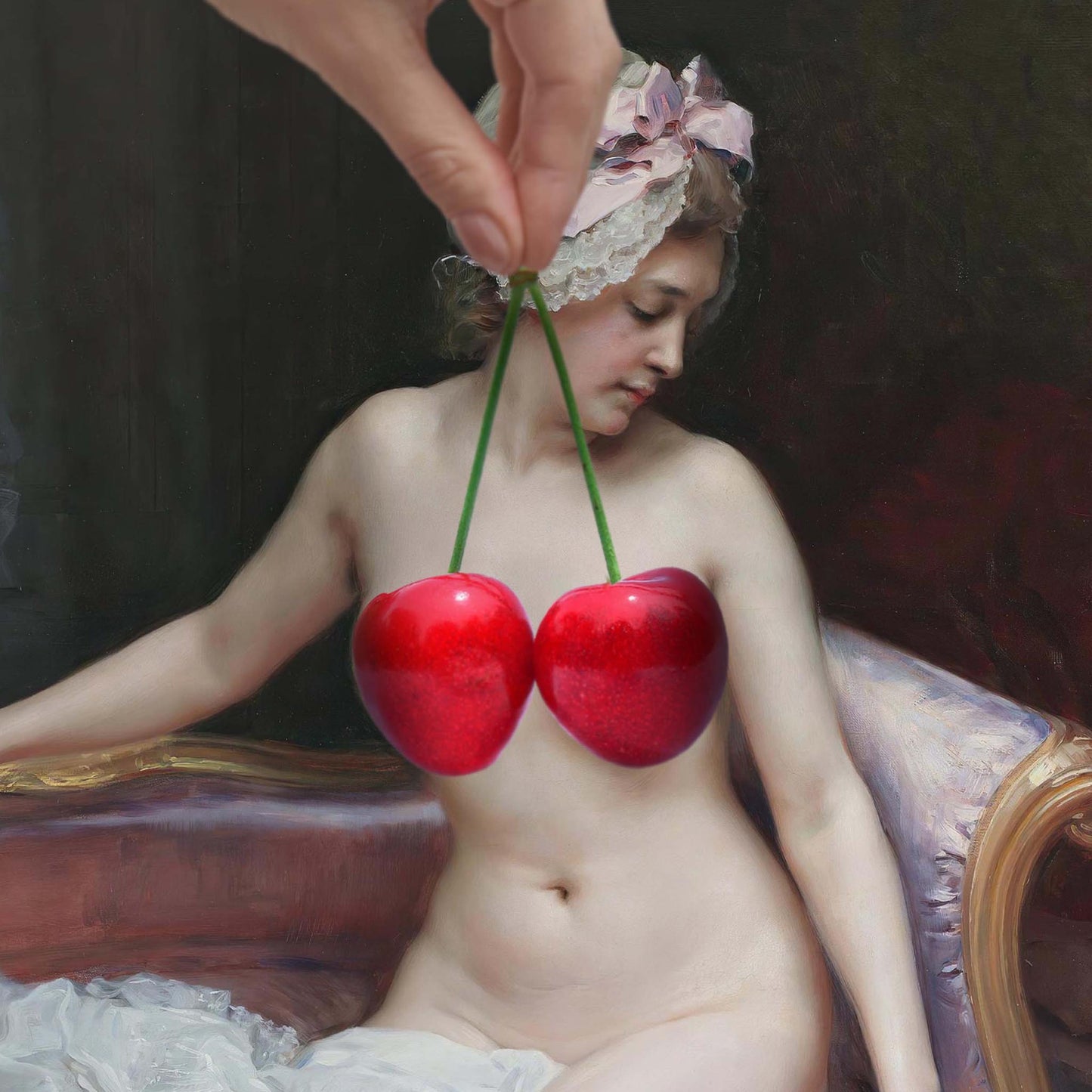 "My Little Cherries #1" canvas print