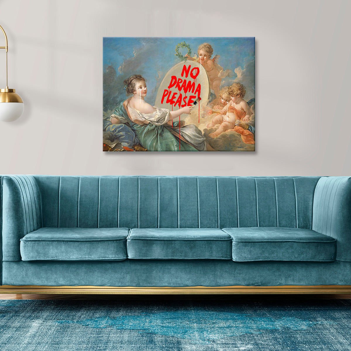 "No Drama Please" canvas print