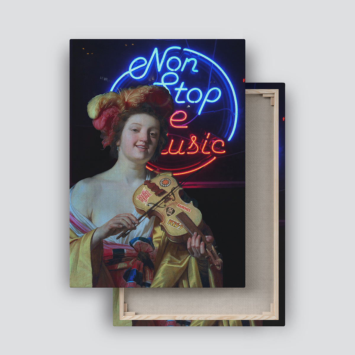 "Non Stop The Music" canvas print