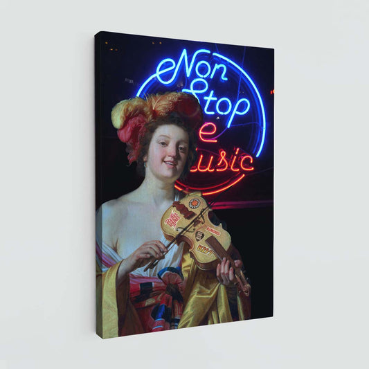 "Non Stop The Music" canvas print