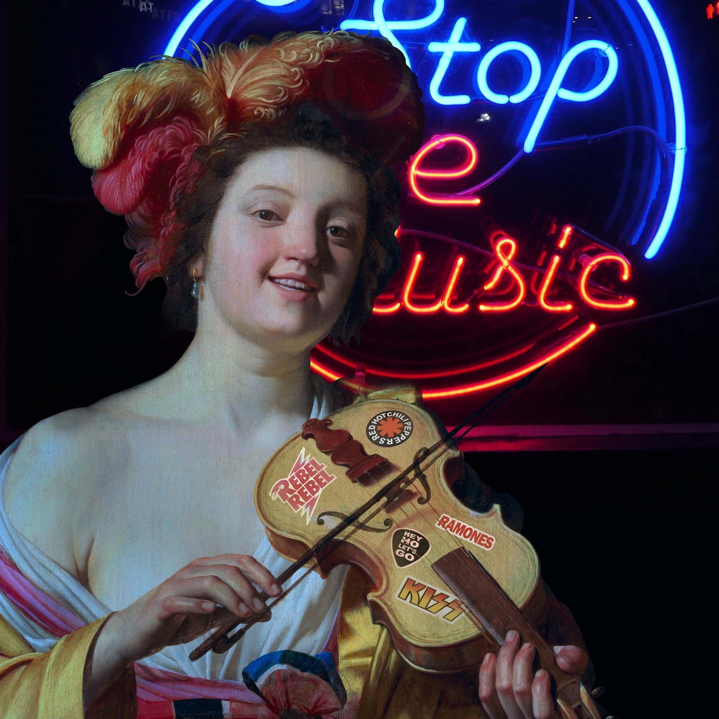 "Non Stop The Music" canvas print