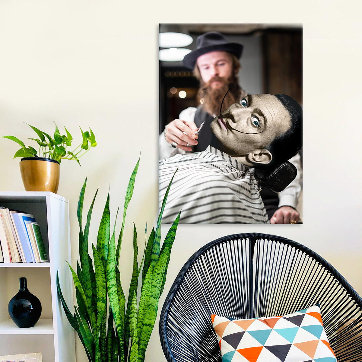 "Not Without My Moustache" canvas print