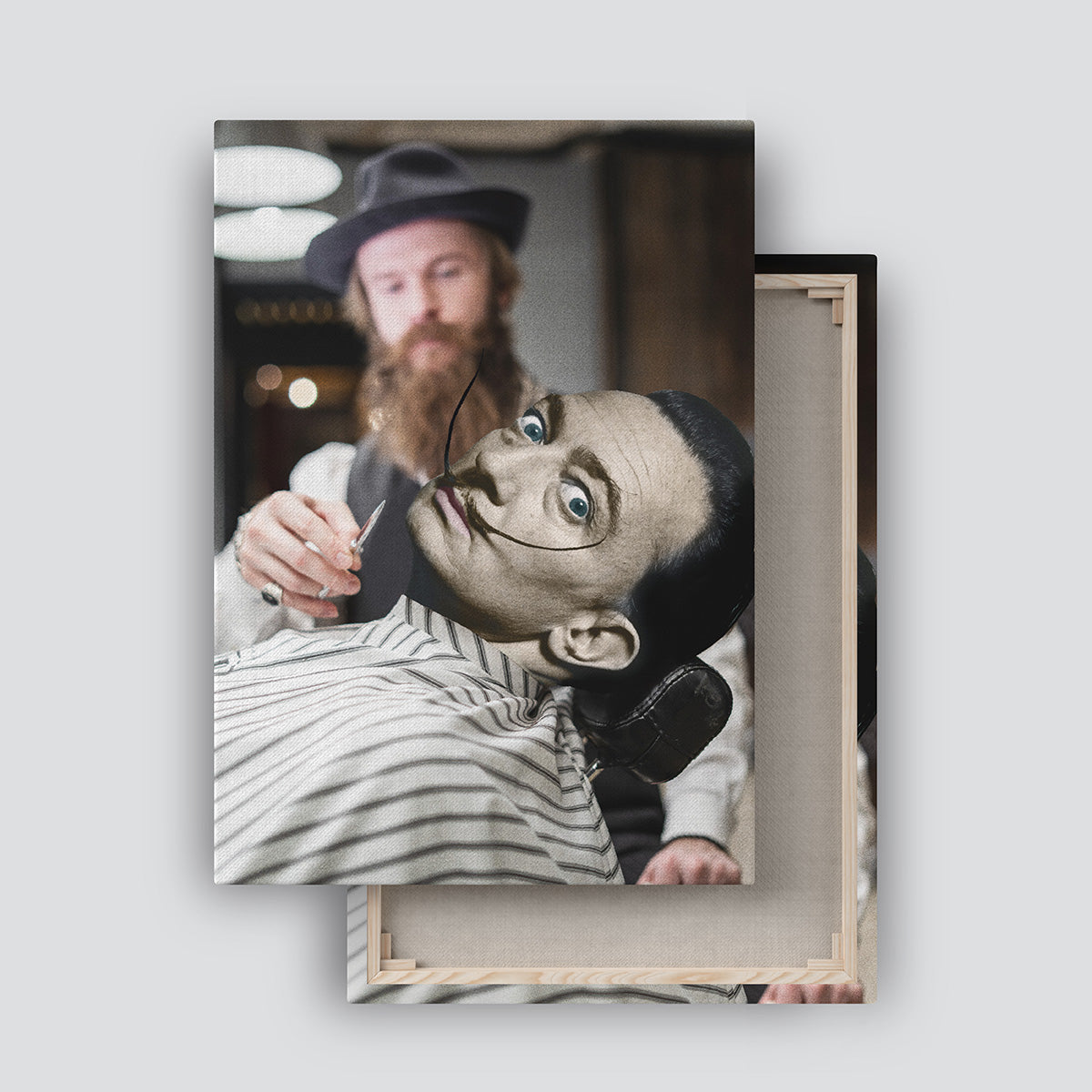 "Not Without My Moustache" canvas print