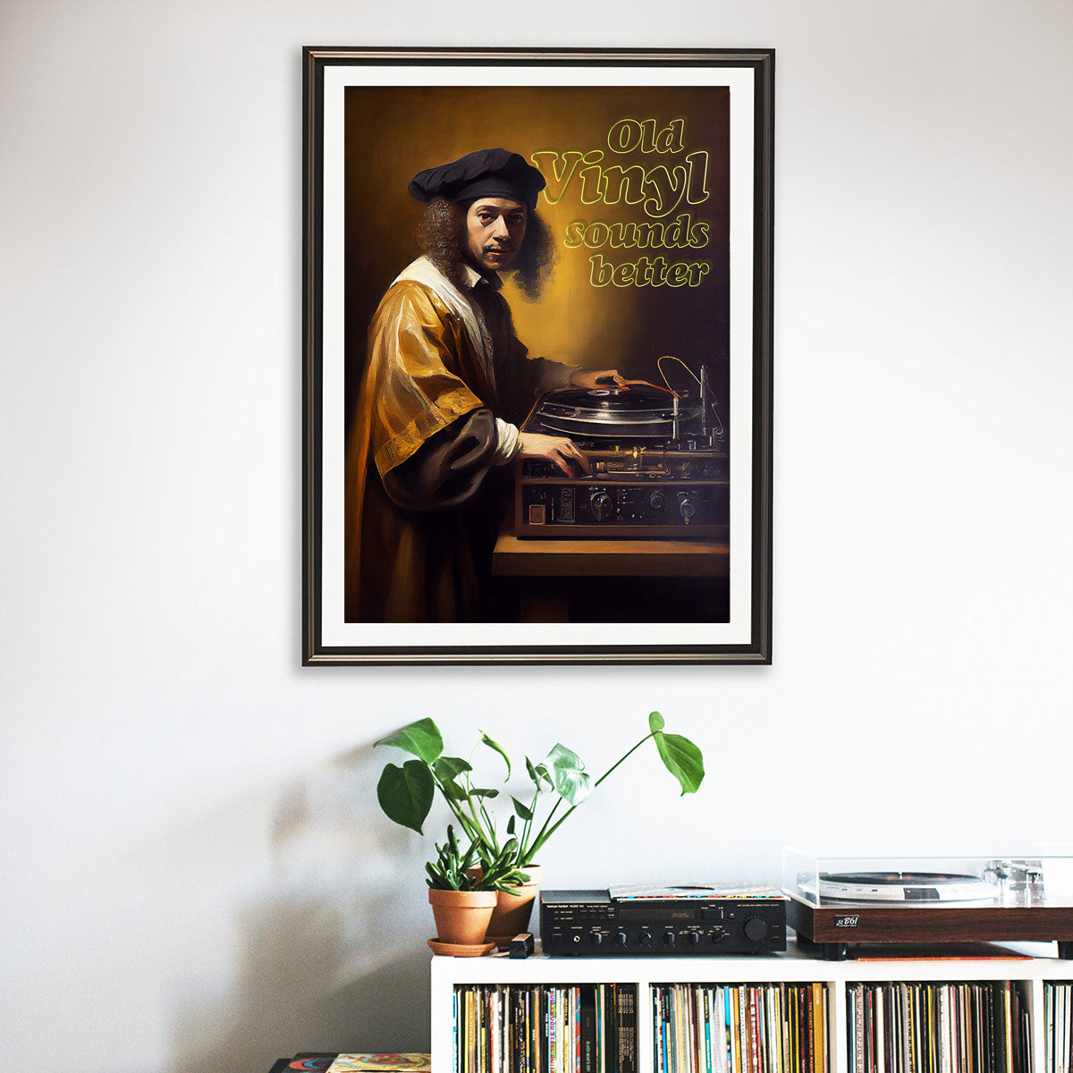 "Old Vinyl Sounds Better" fine art print
