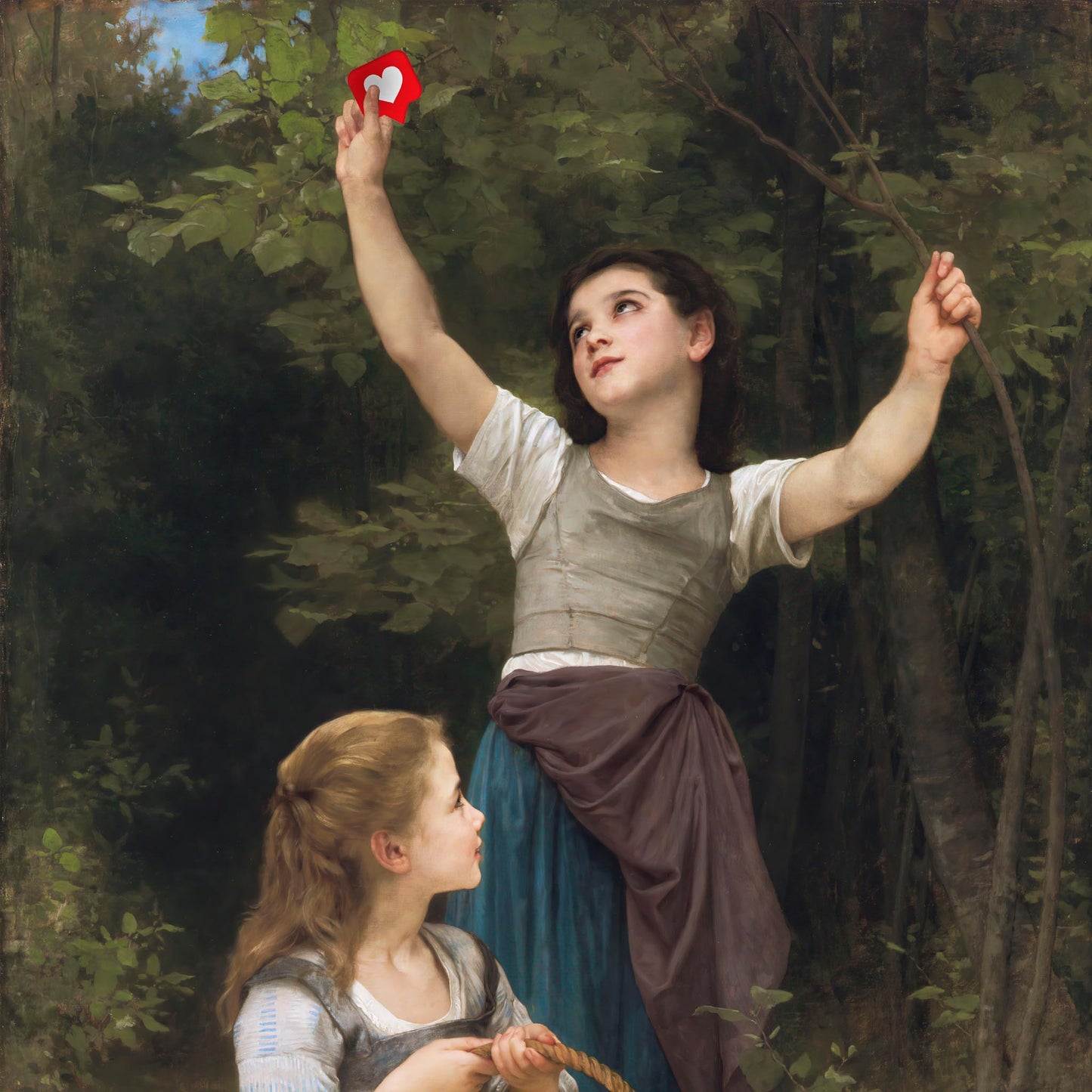 "Picking Up Likes" fine art print