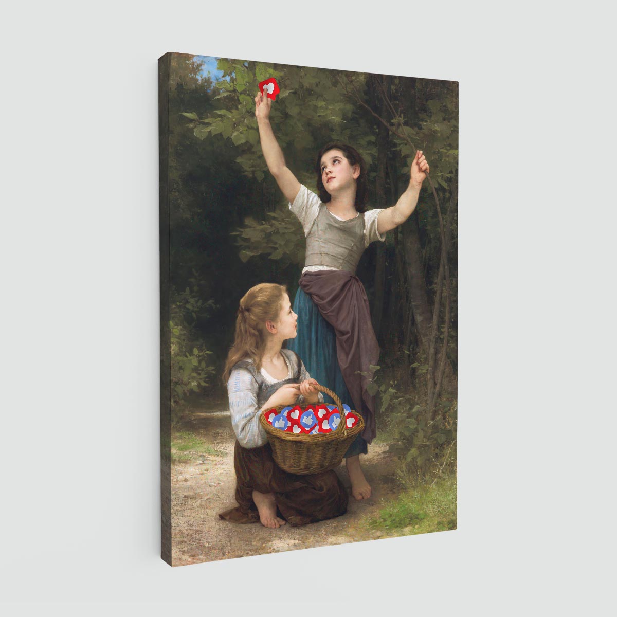 "Picking Up Likes" canvas print