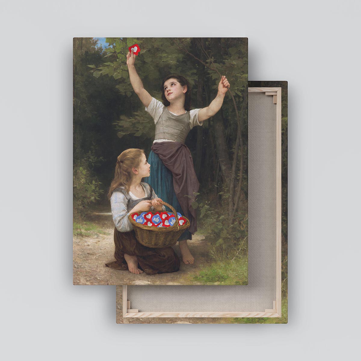 "Picking Up Likes" canvas print