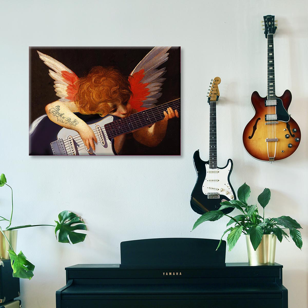 "Searching The Perfect Note" canvas print