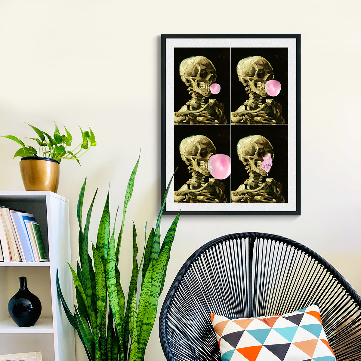 "Skull Gum Explosion" fine art print