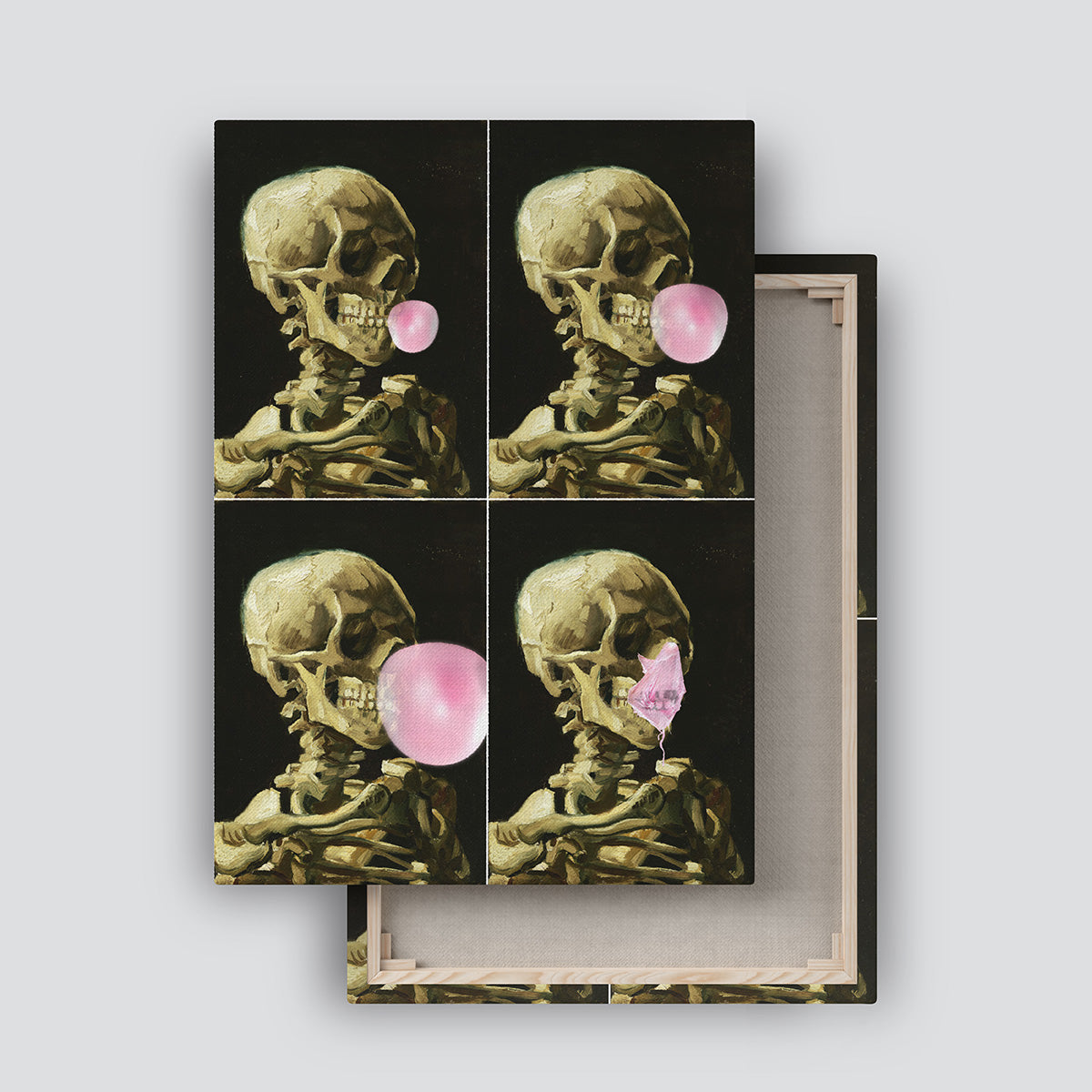 "Skull Gum Explosion" canvas print
