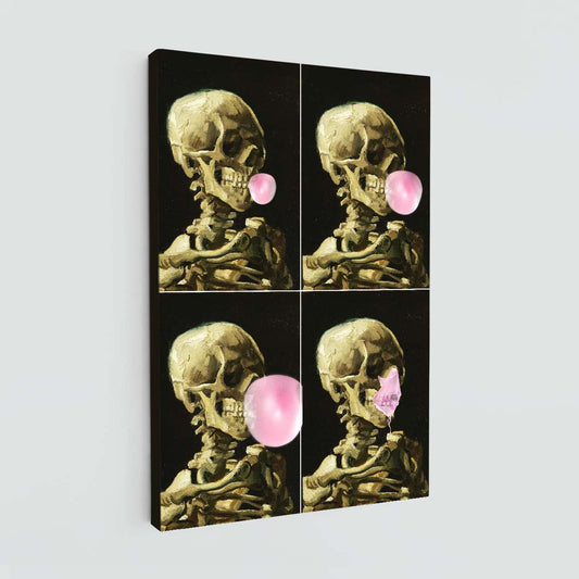 "Skull Gum Explosion" canvas print