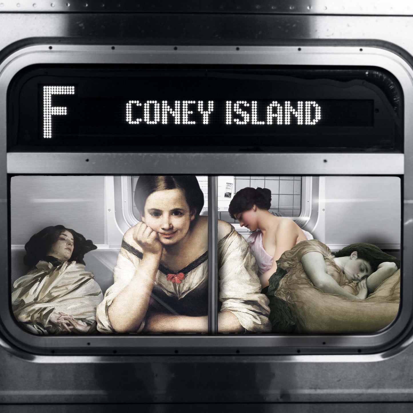 "Subway To Coney Island" canvas print