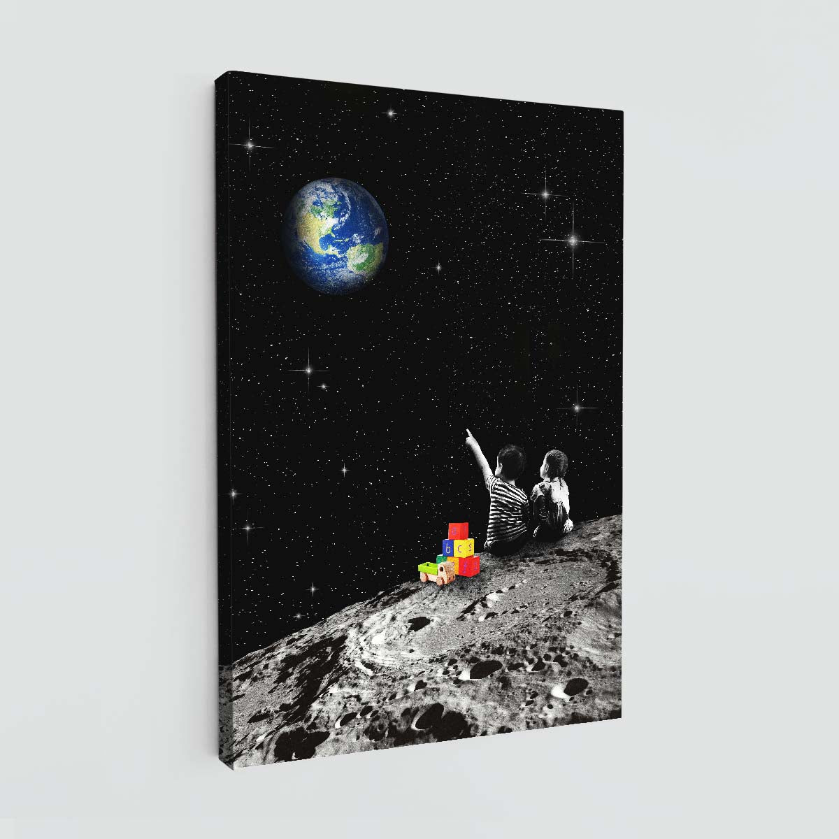 "Together From The Moon" canvas print