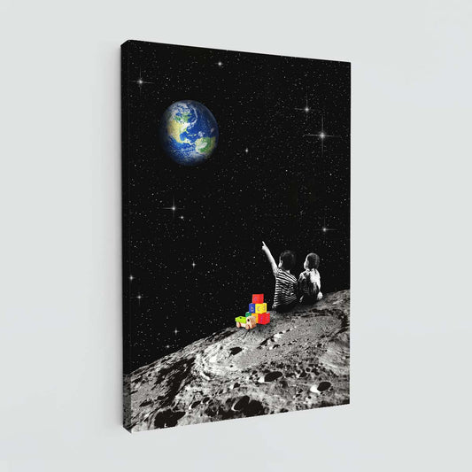 "Together From The Moon" canvas print