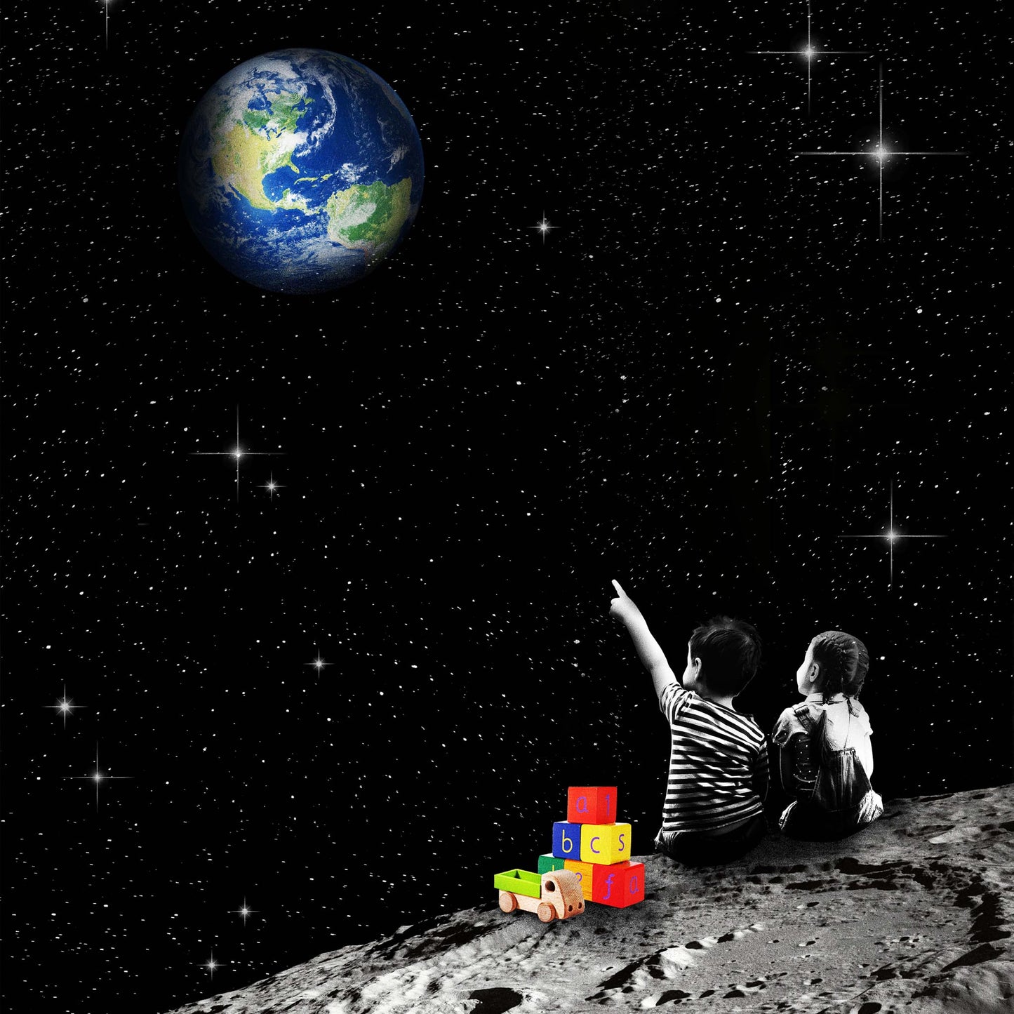 "Together From The Moon" fine art print