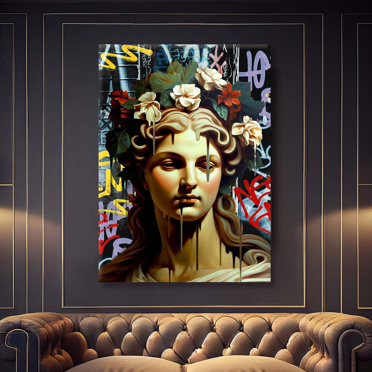 "Vandal Pietà" canvas print