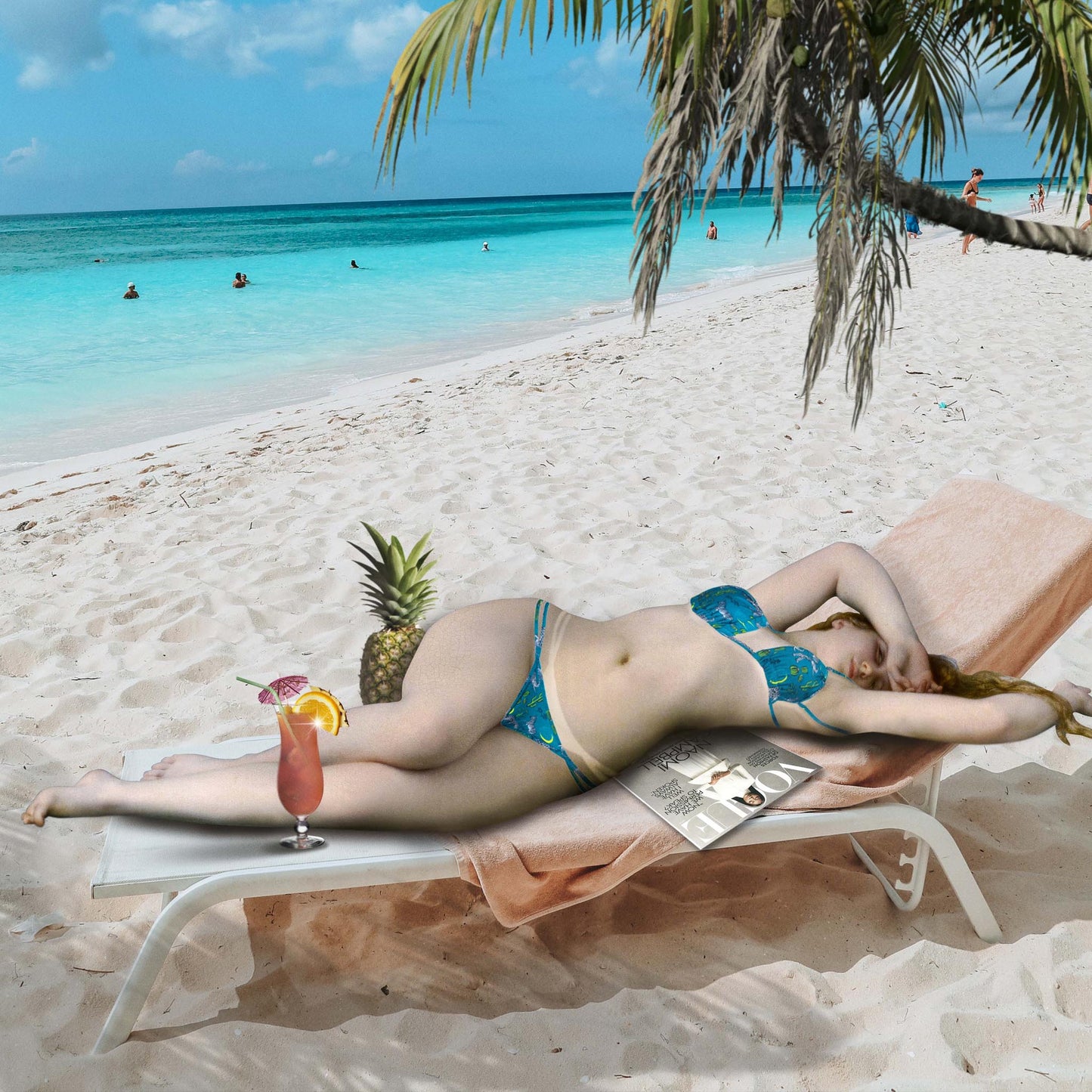 "Venus On Beach" canvas print