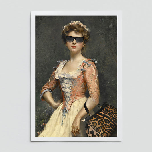 "Vintage Chic Girl" fine art print