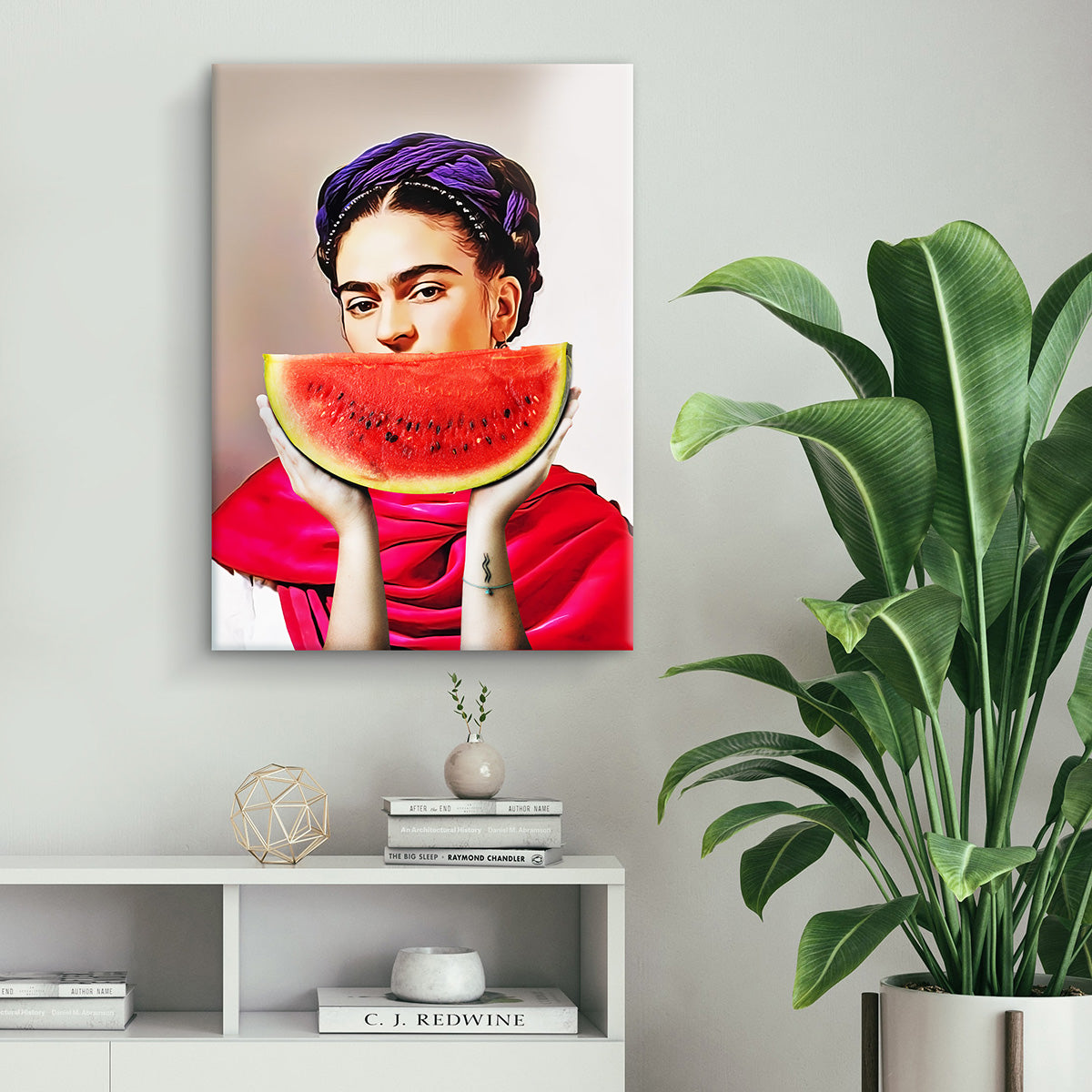 "Watermelon Frida" canvas print