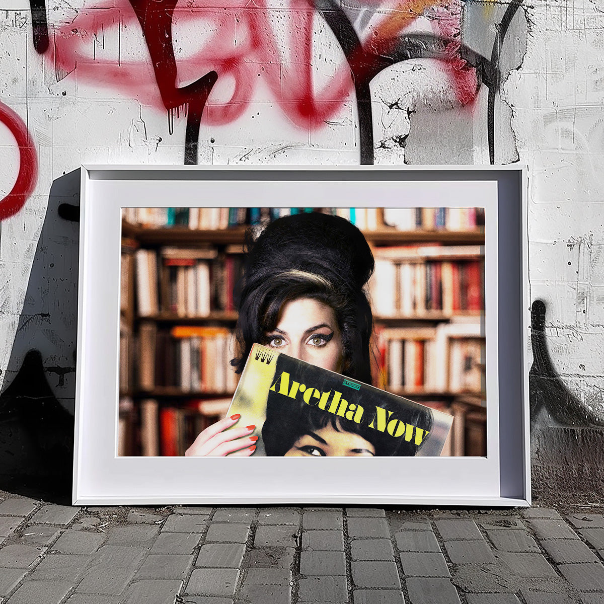 "Amy At The Vinyl Store" fine art print