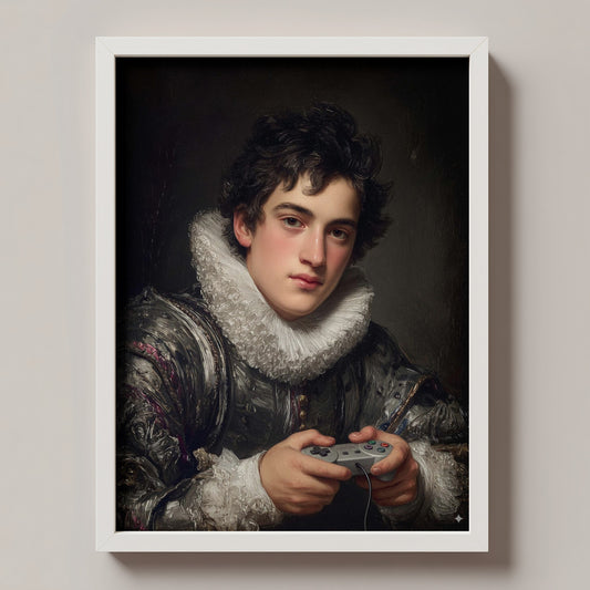 "Baroque gamer" LE "SOLD OUT" canvas art print