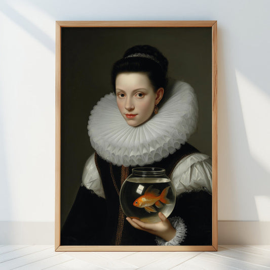 "Fish queen" LE "SOLD OUT" canvas art print