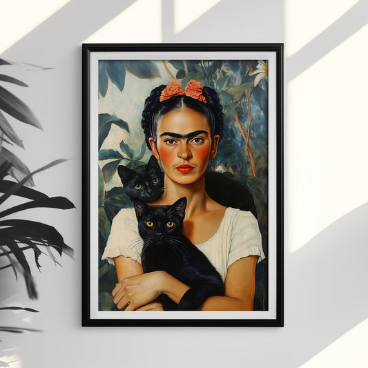 "Frida and cats" fine art print